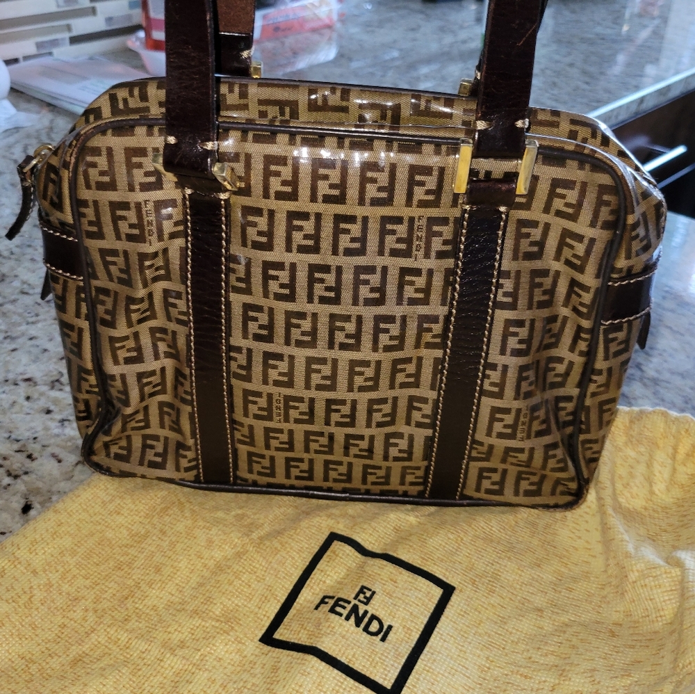 Authentic FENDI PVC Hand Bag - Picture 2 of 16